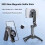 Selfie stick magnetico 4 in 1 con rotazione a 360 e telecomando wireless, compatibile con iPhone e Android. 2