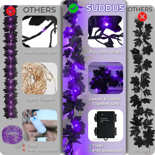 HalloweenFall Decor - Halloween Decor Εσωτερικού Χώρου - Τεχνητά Λουλούδια για Τραπέζια Μαντήλι - 2