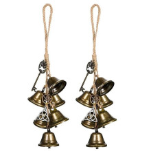 2Pcs Witch Wind Chime Door Hanging Wind Chime Witchcraft Bell Decor Witches Bells Temple Wind Bell Retro Wind