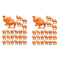 48Pcs Figurines Miniature Toys Models Animal Figurines for Cake Toppers Home Desktop Ornaments Decor