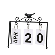 Vogelkalender, Dekor, BüRokalender, Stehkalender, TäGlicher Tischkalender, Tischkalender, Tischkalender, Schwarz