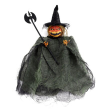 Halloween-Skelettpuppe, Ornamente, Geist, Spukhaus, Hängende Anhänger, Heimgeschenk für Kinder, Halloween-Dekor, Requisiten, Grün