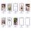 Double Sided Standing Picture Frames 4x6 Inch 2 Side Pedestal Picture Frames Plastic White Photo Frames Set for Display 1