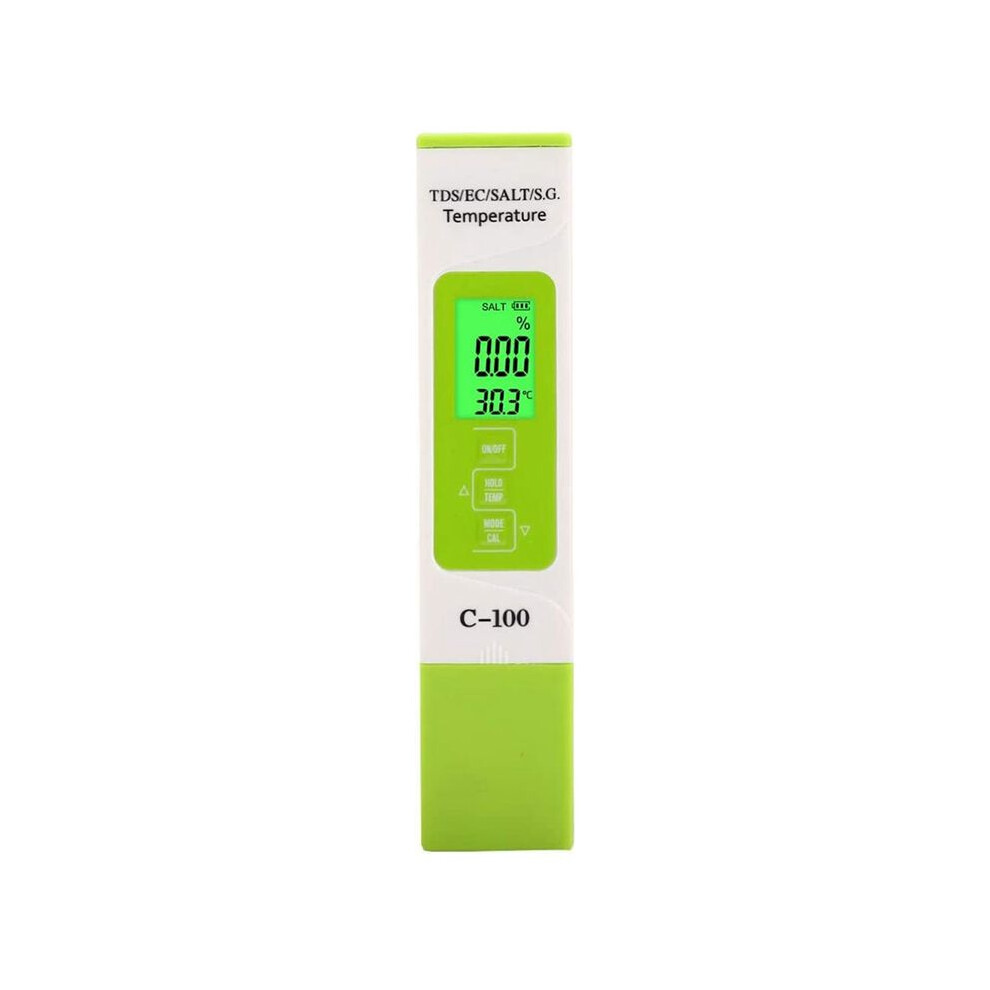 5 In 1 Portable Salinity/Temperature/Tds/Ec Digital Seawater Quality Tester For Pools&Aquariums&Saltwater&Drink Water 4712780081815