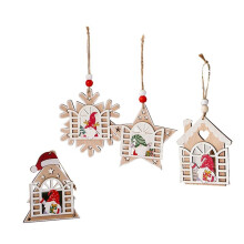 Christmas Pendant Wood Tags Christmas Decor Wood Cutout Wooden Christmas Tree Pendant Christmas Hanging Ornament