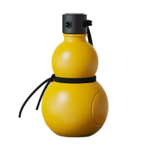 Garrafa de Cabaça de Inspiração Retrô Chinesa 900ML Garrafa de Água de Cabaça Garrafa de Água Esportiva de Cabaça Garrafa de Água de
