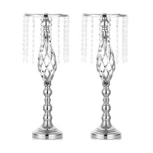 2 StüCke Kristall BlumenstäNder Hochzeit MittelstüCke für Tische, Tischplatte Metall Blumenvase für Hochzeit Abendessen Veranstaltung B