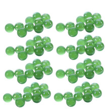 80x Murmeln 16mm Glasmurmeln Knicker Glaskugeln Deko Farb-Nuggets Spielzeug Grün
