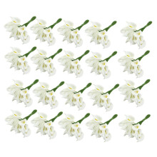 240Pcs Calla Artificial Flower Bouquet Wedding Decoration DIY Wreath Gift White