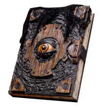 Book of the Halloween Decor Realistic Necronomicon Book Witch Decoration Handmade Black Spellbook Spooky Seasonal Prop