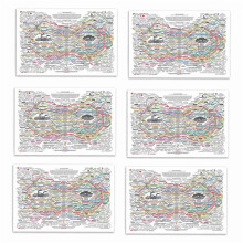 6X Healing Web Poster Natural Remedies Chart Canvas Wall Art Horizontal Poster Print Mental Health Posters