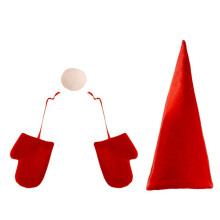 Christmas Tree Decor Christmas Party Supplies Red Christmas Ornaments Santa Hat Holiday Christmas Hat Ornament