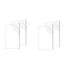 4Pcs 1/8In Thick (3mm) Acrylic Sheets, Clear Cast Acrylic Glass 8x12In for Signs DIY Display Projects, , Photo Frames