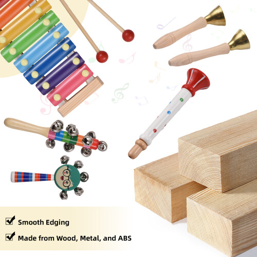 14-teiliges Percussion-Set mit Tasche