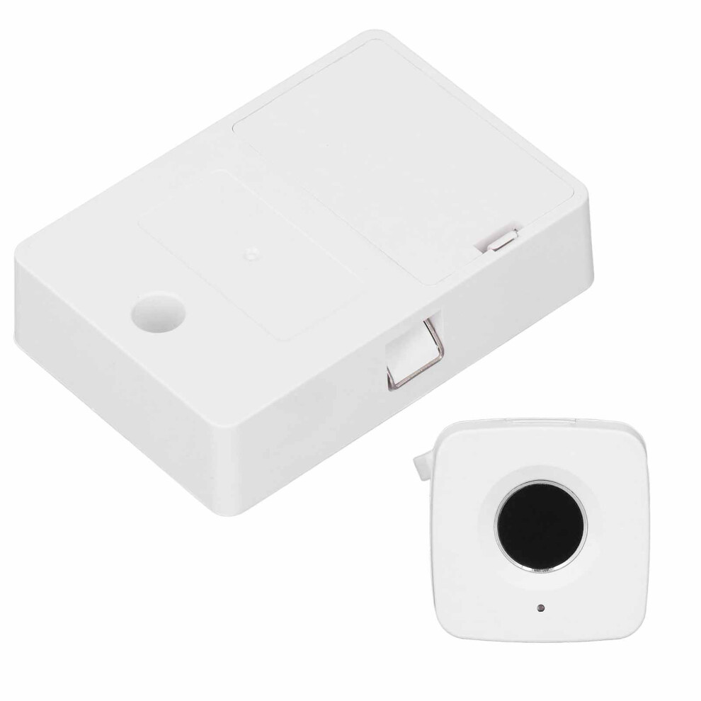 Secure Fingerprint Drawer Lock 0.5 Seconds Fast Unlock Embedded Biometric White 8331385615322