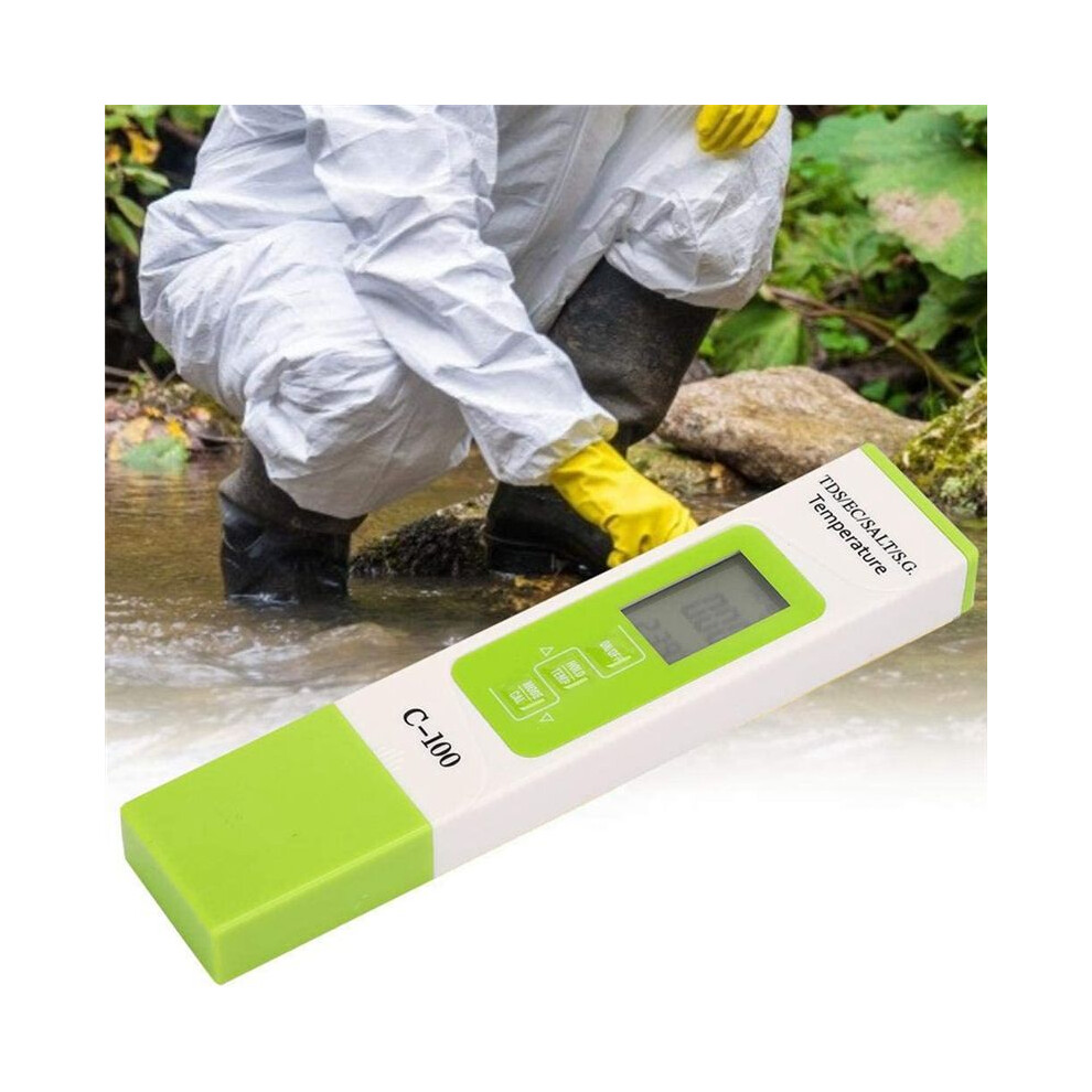 5 In 1 Portable Salinity/Temperature/Tds/Ec Digital Seawater Quality Tester For Pools&Aquariums&Saltwater&Drink Water 6031394910723