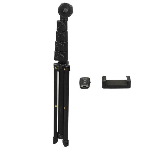 Treppiede da 64 pollici con telecomando e supporto per telefono, 210mAh 1
