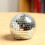 Bieröffner im Spiegeldesign, Discokugelform, Bierfänger, Spiegeldesign, Öffner, Spiegelkugel-Dekor, Silber 5