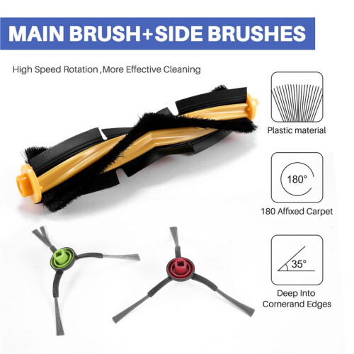 Replacement Parts Accessory Set Compatible for  DEEBOT OZMO N7/N8 Pro+ /920/950/T5/T8/T8 2
