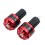 Aluminum Alloy Motorcycle Handle Plug Vehicle Modification Part Red 1