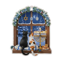 Adorno festivo colgante de Hanukkah (1 pieza)