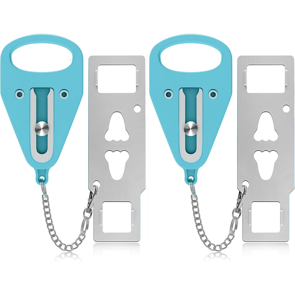 Portable Door Lock 2-Pack Â Heavy Duty Extra Lock For Hotels, Airbnb, Apartments & Travel Â Compatible With Most Doors 9071309006285