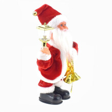 Neuheit SchüTtelnde Lichter und Glocken, Weihnachtsmann-Puppe mit Musik, Elektrische Schaukel, Spielzeug zum Weihnachtsmanntag