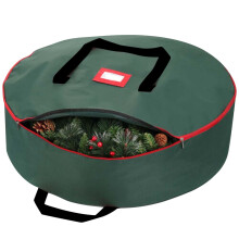 Heavy Duty Christmas Wreath Storage Bag – 20/24/30/36" Waterproof Plastic Container, Holds All Round Wreaths