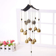 2Pcs Vintage Decor Bells Hanging Metal Wind Chime Bell Windchimes Garden Hanging Wind Bell for Room Door Window