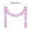 Roze metallic slinger van lametta, 5 meter 3