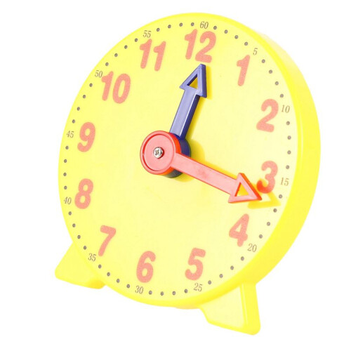 6pcs 4 Inch Student Learning Clock  Model Teacher Gear Clock 12/24 Hour School Learning Tools 2