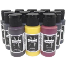 Badger Air-Brush Minitaire 12-Color Ghost Tint transparent Acrylic Paint Set$$Art & Craft