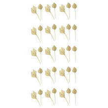 50 Pcs Boho Dried Spears Natural Dried Fans Dried Leaves Dried Leaf Fan Leaf with Stem
