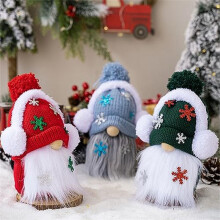 Gnome Decorations, Handmade Swedish Tomte Figurine Gnomes Farmhouse Scandinavian Gnomes Plush Ornaments