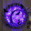 Grinaldas de Halloween para Porta da Frente, Guirlanda de Halloween de Morcego e Gato Iluminada de 11,8 Polegadas com Luzes LED Roxas 1