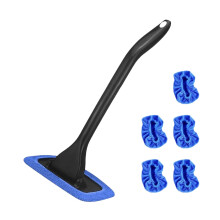 Windshield Cleaner Kit with 5 Reusable Microfiber Cloths | Streak-Free, Gentle on Glass, for Auto Interior & Exterior | Compatible with All Cars