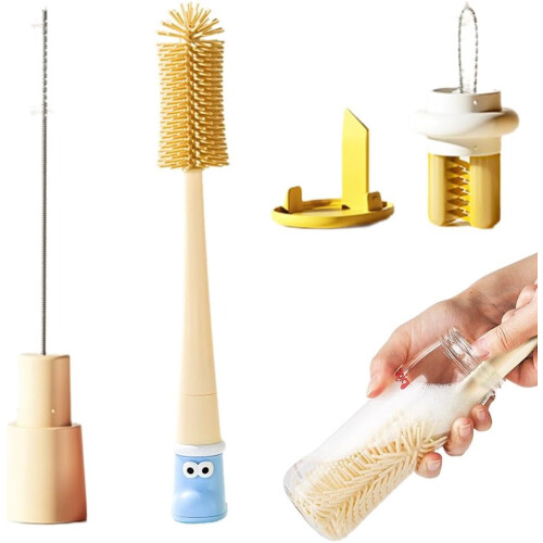 5-in-1 Silicone Bottle Cleaning Brush Set