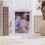 Double Sided Standing Picture Frames 4x6 Inch 2 Side Pedestal Picture Frames Plastic White Photo Frames Set for Display 6