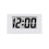 4X  Clock Triangle LED Screen Lectronic Digital Alarm Screen Desktop Clock for Home Office Table Bedroom Decor White 2