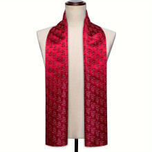 Mens Scarves Grey Golden Black Floral Paisley Long Scarf Shawl Fashion Accessory Autumn Winter