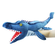 9.8Inch Hand Puppet Toys Parent-child Interaction Hand Puppet Doll Can Open Mouth Can Move Plush Toys for Christmas Gifts