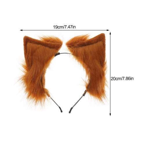 Cerchietto da donna con orecchie da gatto in plastica grigia 1