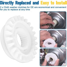 WH05X24185 4588013 Washing Machine Clutch for Washer Clutch Part Replacement Replaces AP5993402 PS11729473, 2Pack
