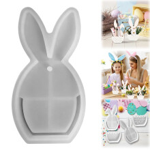 Moule en résine silicone pour plateau lapin de Pâques (1 pièce)