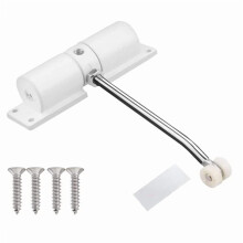 Automatic Door Closer, Zinc Alloy Safety Spring Closer Adjustable 30 Kg Closing Hinge