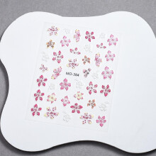 1 * Värikkäät kukkakynsitarrat Nail Art Kuuma myynti G6L7