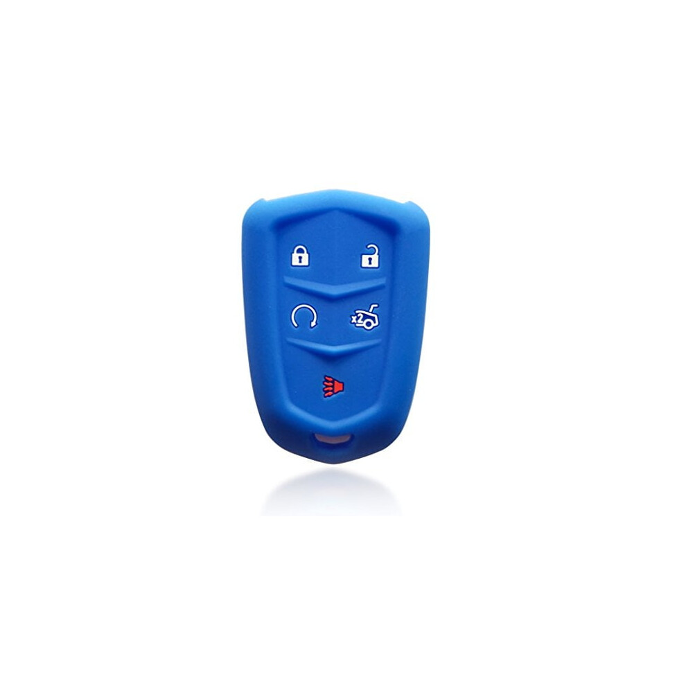 Dobrev Silicone Key Fob Cover For Cadillac 5-Button Smart 9058772276230