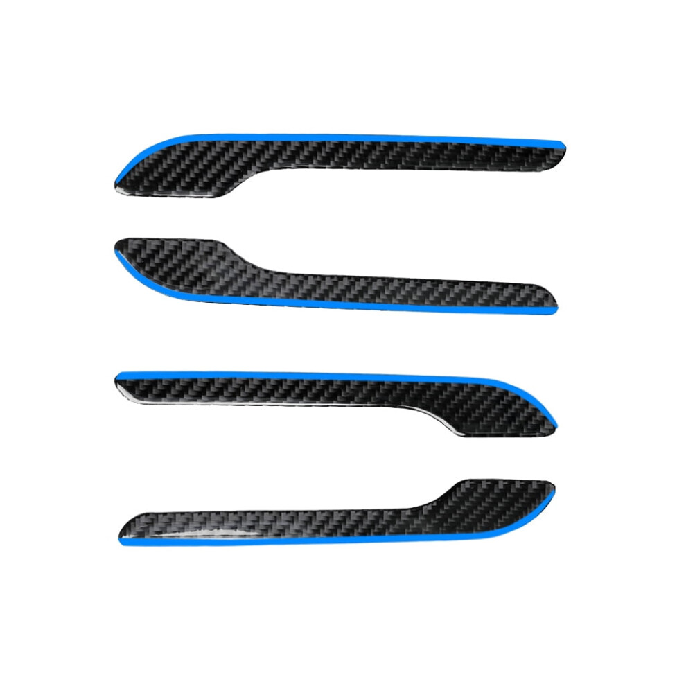 4Pcs Carbon Fibre Door Handle Stickers For Tesla Model 3/Y 9058772276278