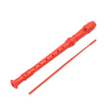 8-Hole Soprano Recorder in C, Wooden, with Cleaning Stick – Beginner-Friendly, G Fingering, Compatible with Standard Recorders
