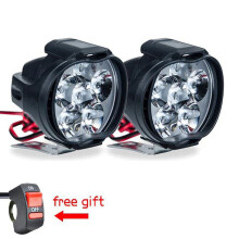 1 LED-es motorkerékpár fényszóró fehér, szuper fényes, 6 LED-es munkareflektor